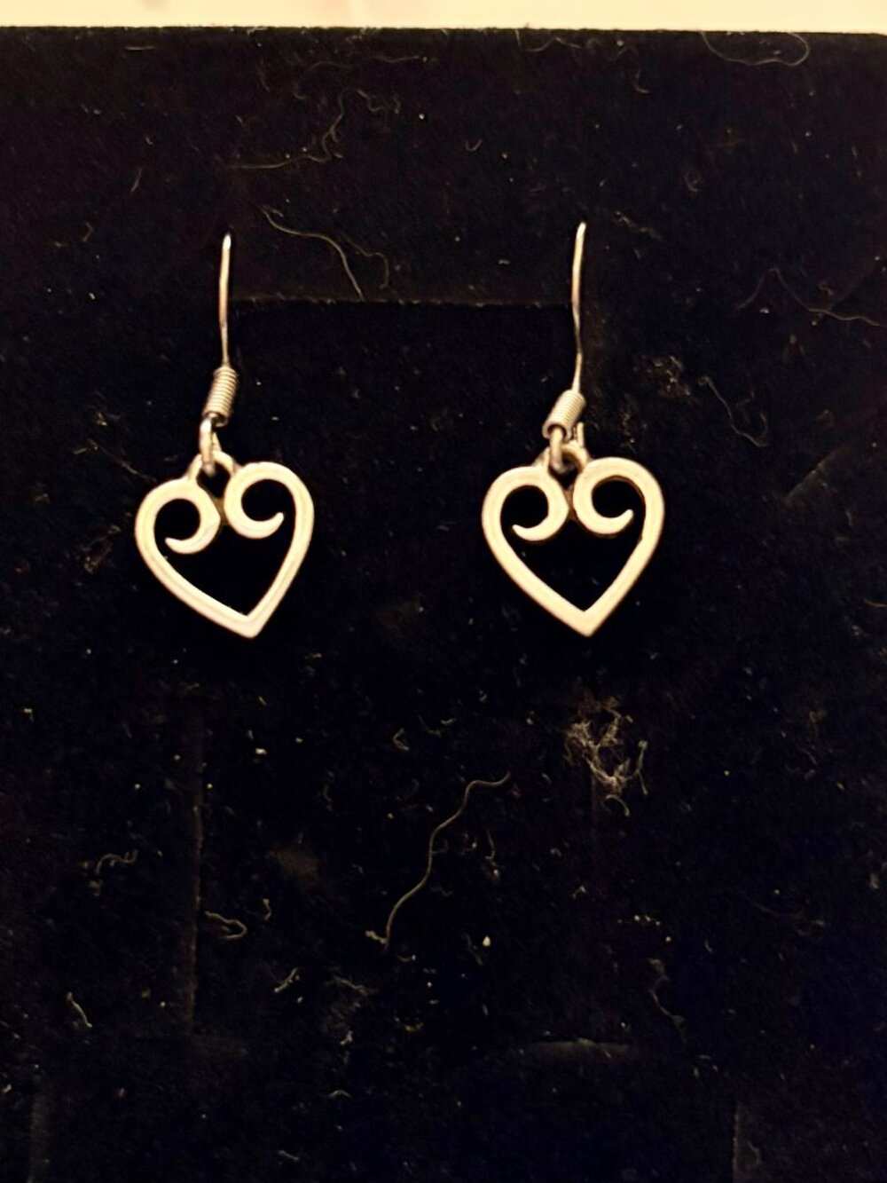James Avery Scroll Heart Earrings